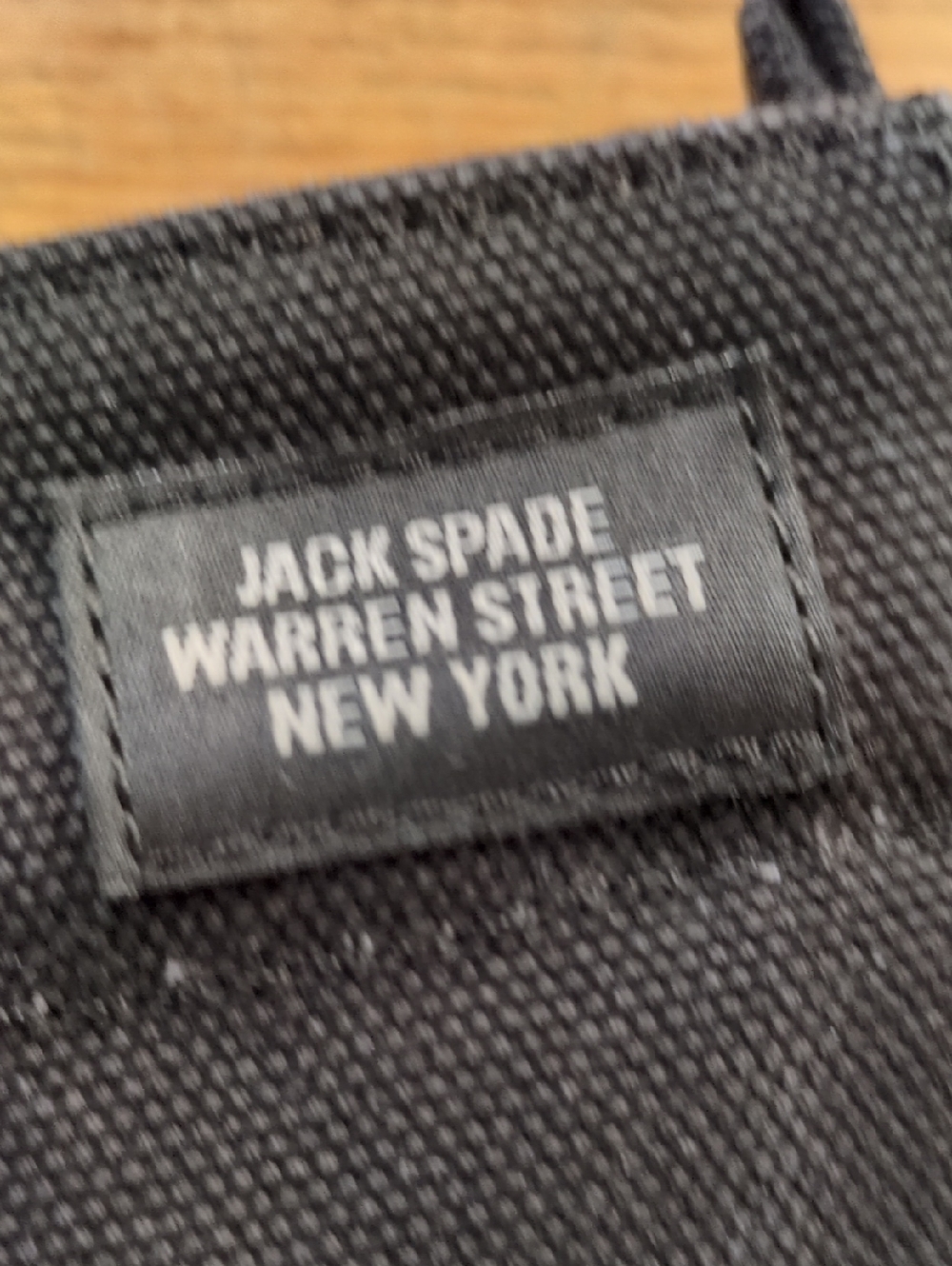 Jack Spade Warren Street Dipped Coal Tote with Canvas and Adjustable Strap - Picture 2 of 14